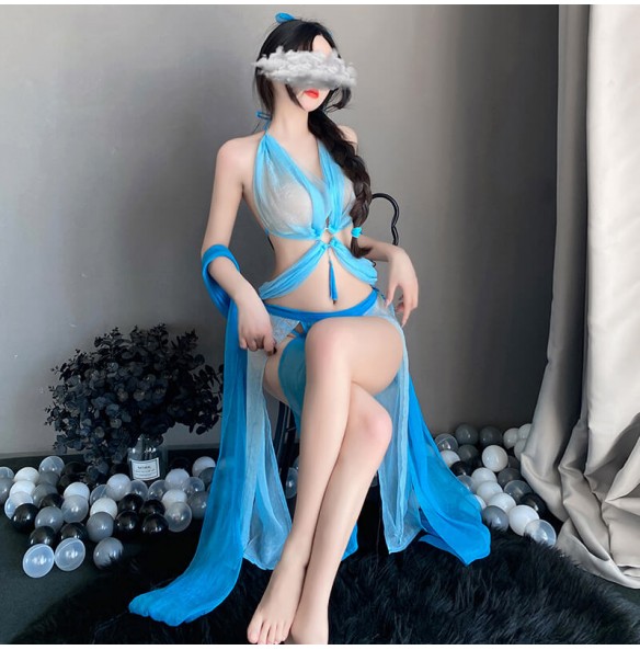 FEE ET MOI - Sexy Classical Style Sheer Tassel (Blue) FEE ET MOI - Sexy Classical Style Sheer Tassel (Blue)